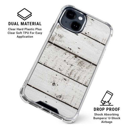 Weathered Wood iPhone 15 Clear Case